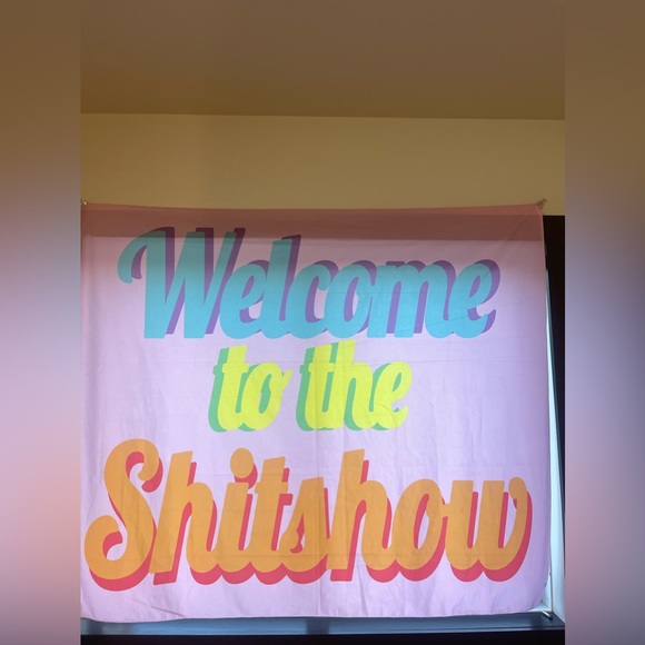 Welcome to The Shitshow Wall Hanging Tapestry - Picture 3 of 3